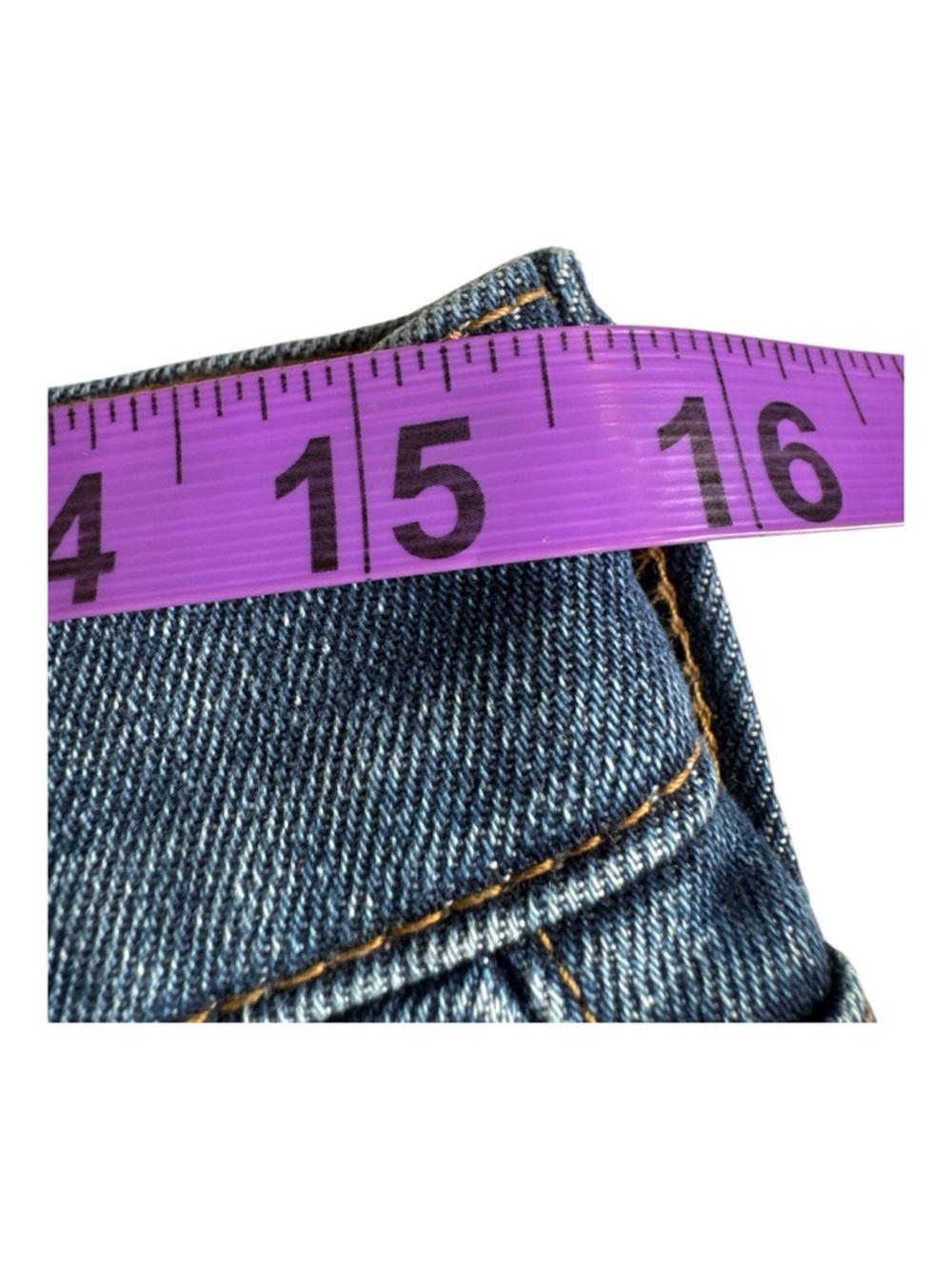 BANANA REPUBLIC Dark Blue High-Rise Straight Fit Cuffed Ankle Jean - Picture 11 of 13